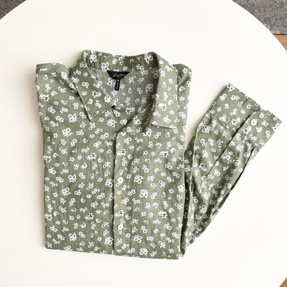 Good Man Brand Men’s Lightweight Cotton Flower Print Button Down Shirt Size XL - Picture 1 of 8